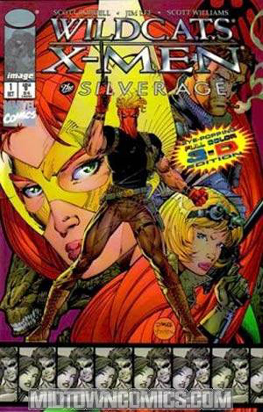 WildCATs X-Men The Silver Age #1 Cover F Jim Lee 3-D Edition without Glasses