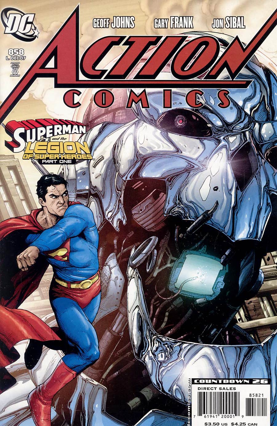 Action Comics #858 Cover B Incentive Gary Frank Variant Cover
