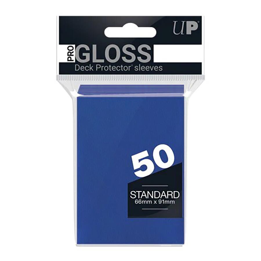 Ultra Pro PRO-Gloss Standard Deck Protector Sleeves - Navy Blue
