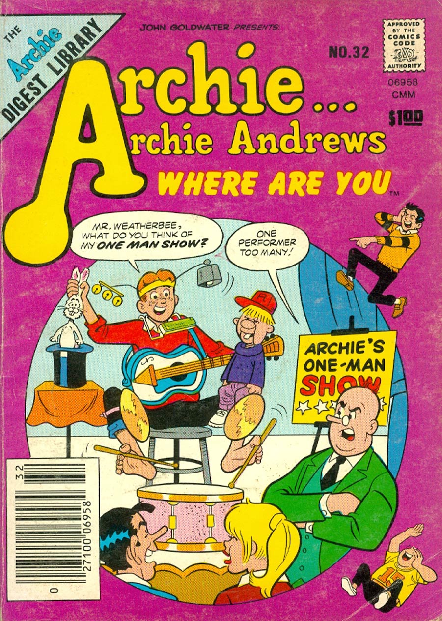 Archie Archie Andrews Where Are You Comics Digest Magazine #32
