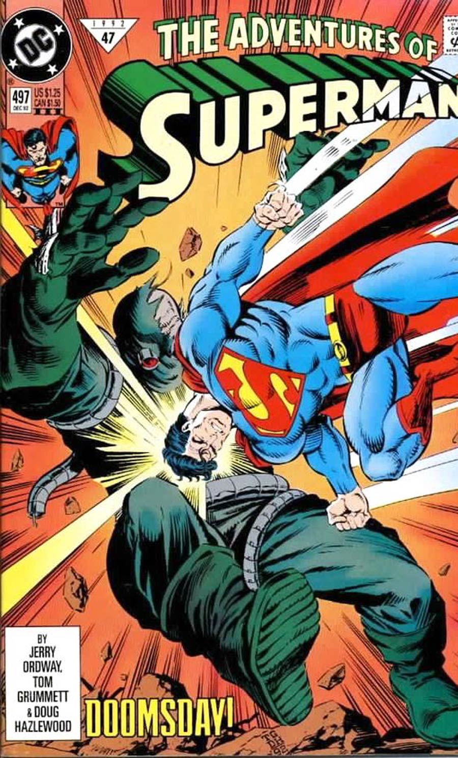 Adventures Of Superman #497 Cover C 3rd Ptg Variant Cover