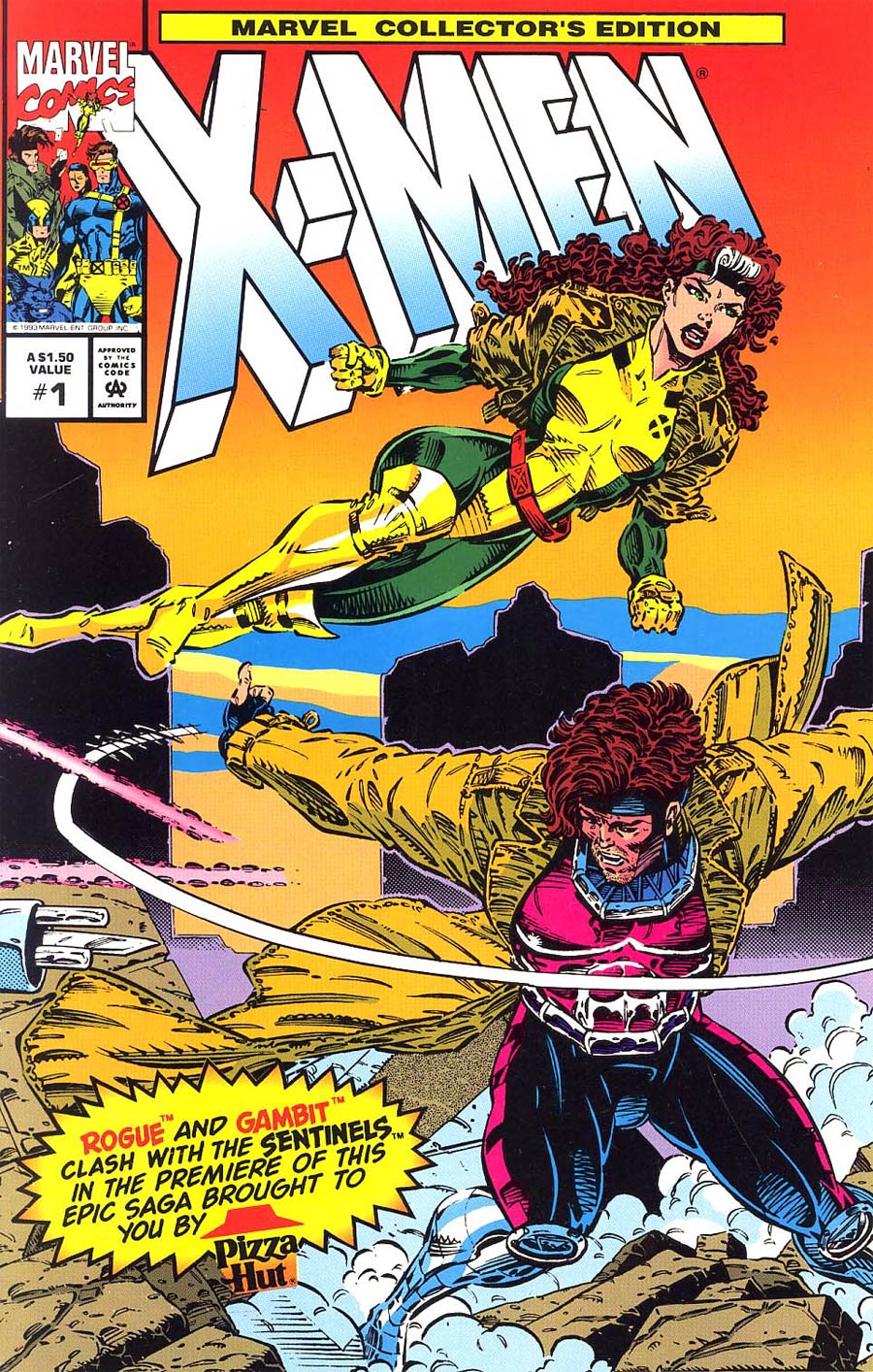 Marvel Collectors Edition X-Men #1 Cover B Pizza Hut Giveaway Without Polybag