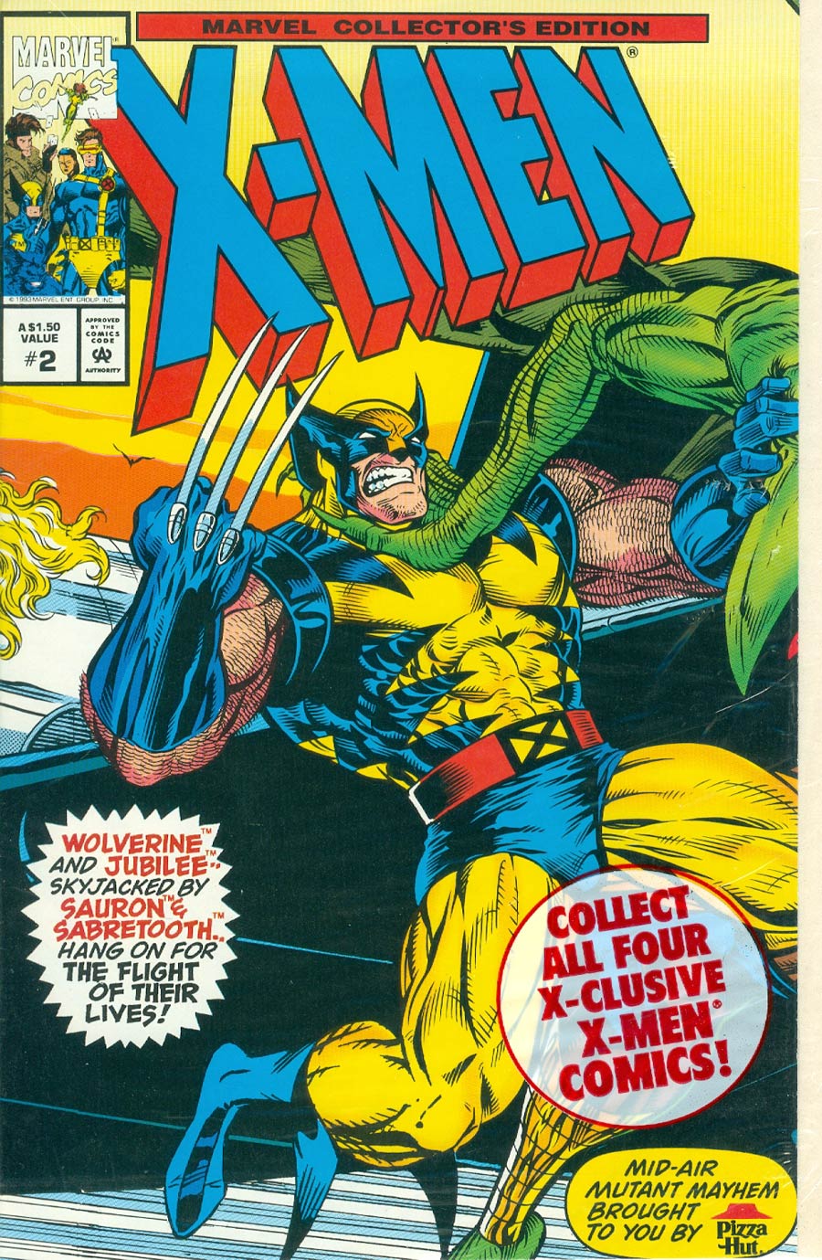Marvel Collectors Edition X-Men #2 Cover A Pizza Hut Giveaway With Polybag