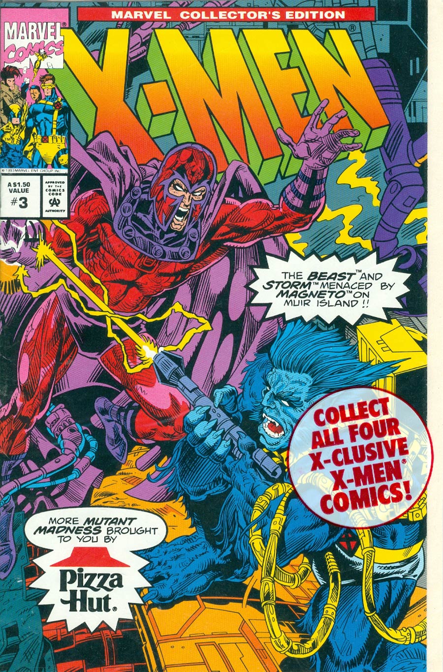 Marvel Collectors Edition X-Men #3 Cover A Pizza Hut Giveaway With Polybag