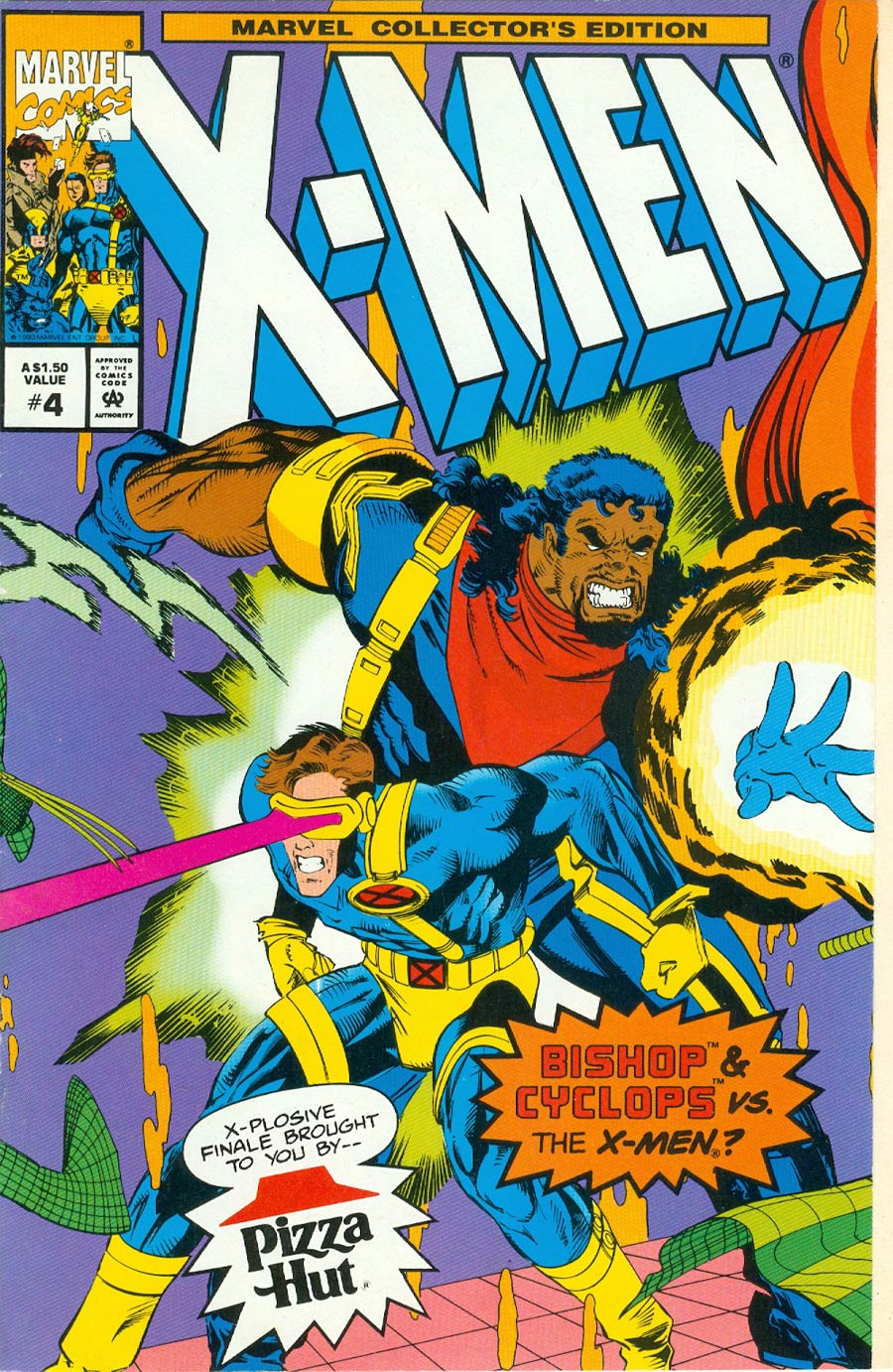 Marvel Collectors Edition X-Men #4 Cover B Pizza Hut Giveaway Without Polybag