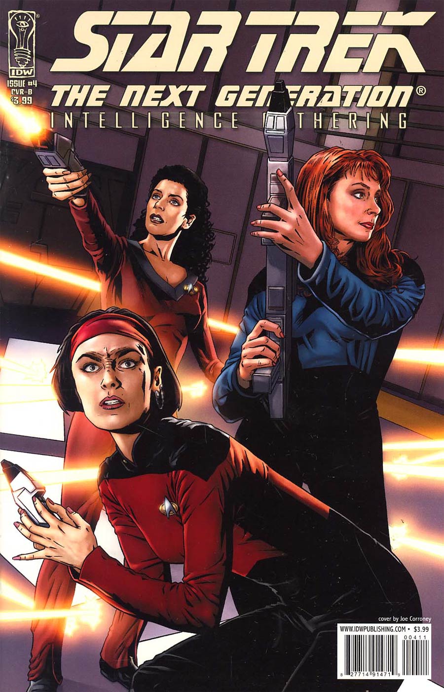 Star Trek The Next Generation Intelligence Gathering #4 Regular Joe Corroney Cover