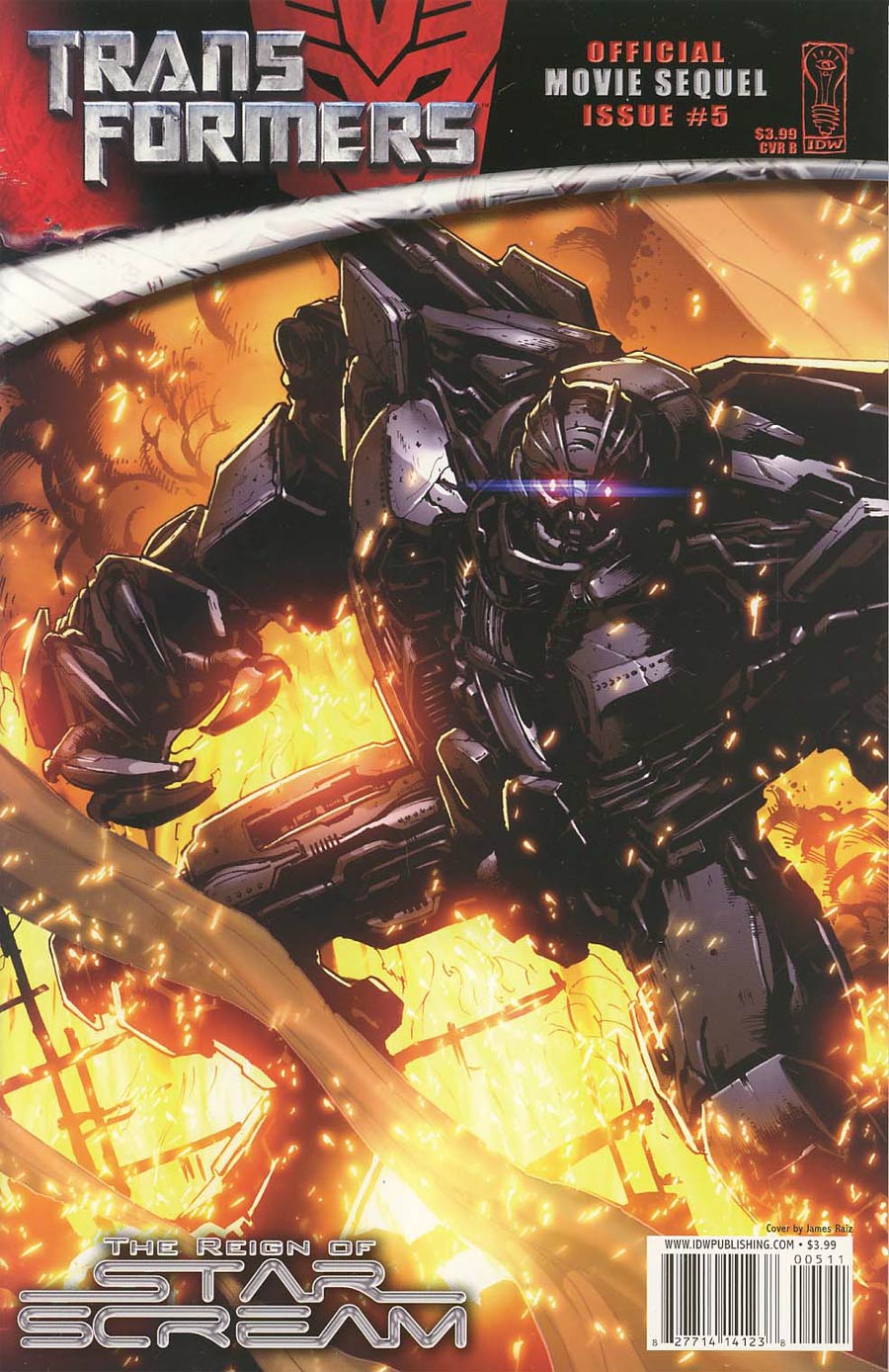 Transformers Movie Sequel Reign Of Starscream #5 Cover B Regular James Raiz Cover