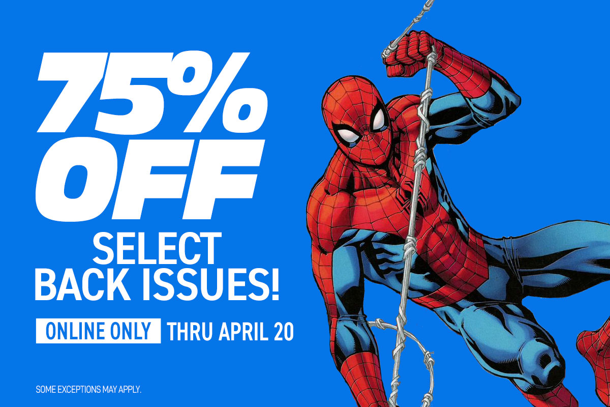75% off select back issues