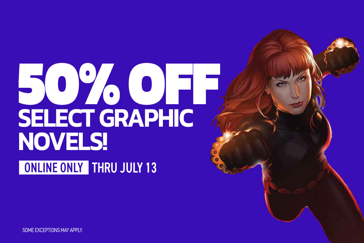 50% off select graphic novels