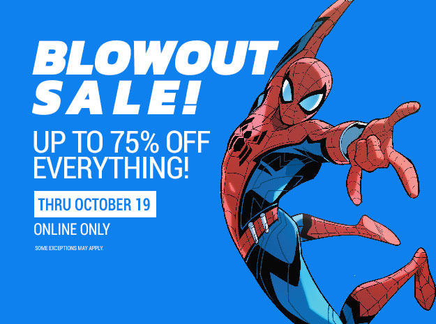 Blowout Sale! Up to 75% off everything