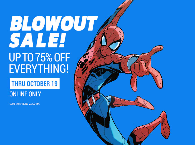 Blowout Sale! Up to 75% off everything