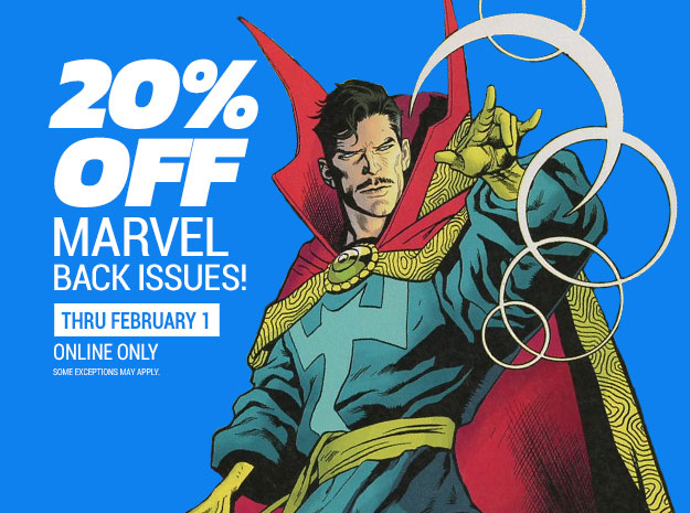 20% off Marvel back issues