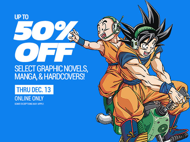 Up to 50% off graphic novels