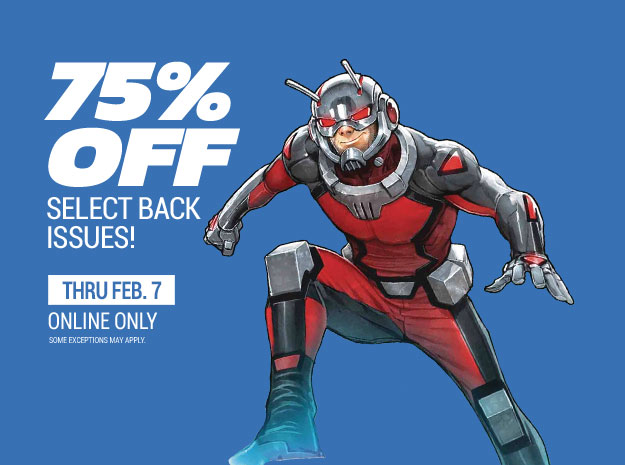 75% off select back issues