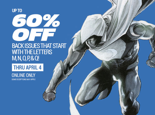 Up to 60% off back issues M-Q