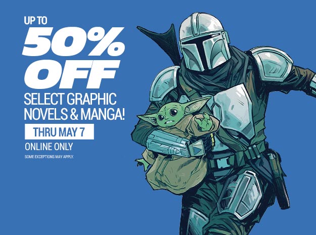 Up to 50% off select graphic novels & manga