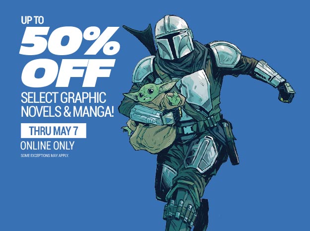 Up to 50% off select graphic novels & manga