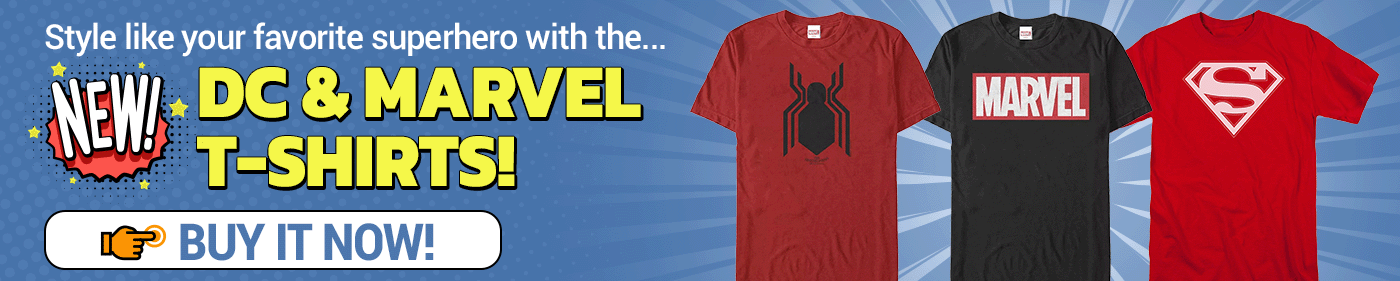 New DC & Marvel T-Shirts