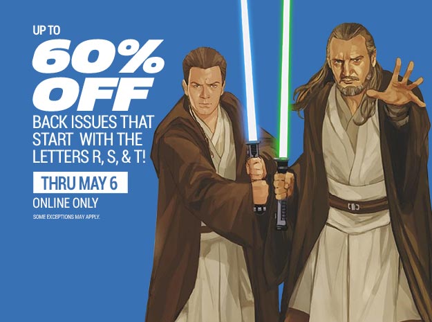 Up to 60% off back issues R, S, T