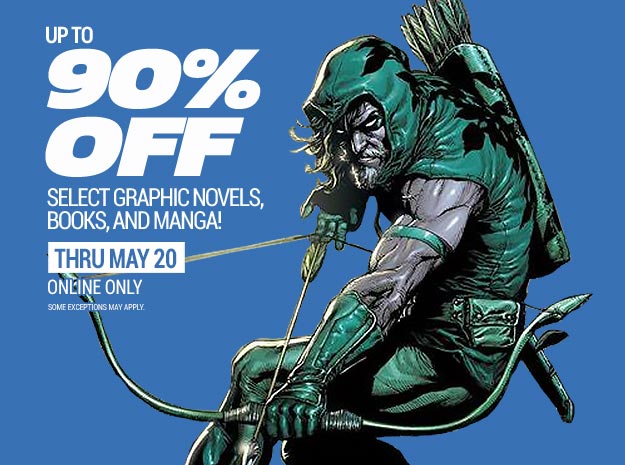 Up to 90% off select bgraphic novels