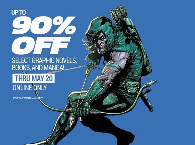 Up to 90% off select graphic novels