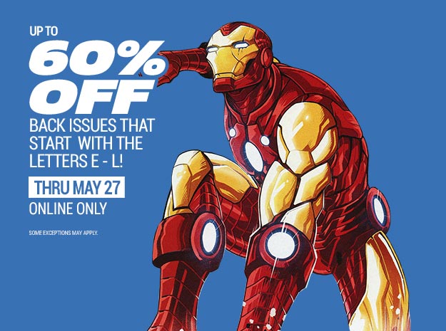 Up to 60% off back issues E-L