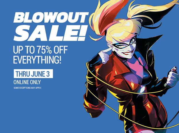 Blowout Sale! Up to 75% off everything