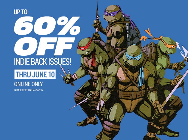 Up to 60% off indie back issues