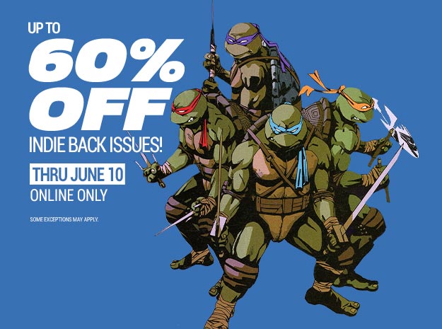 Up to 60% off indie back issues