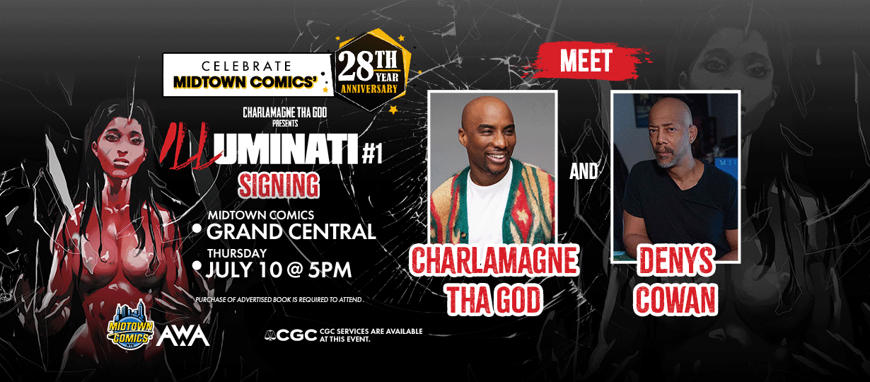 CHARLAMAGNE THA GOD + DENYS COWAN signing @ Midtown Comics Grand Central!