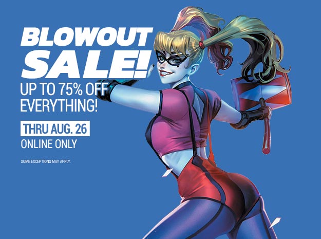 Blowout Sale! Up to 75% off everything!