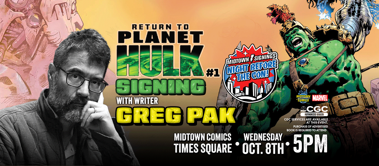 Return to Planet Hulk #1 signing with Greg Pak