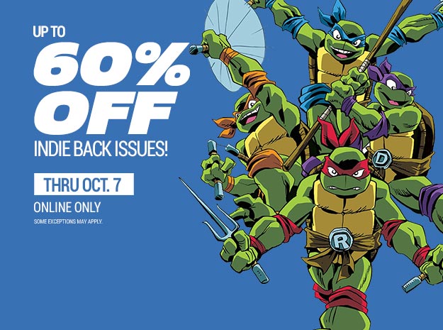 Up to 60% off indie back issues