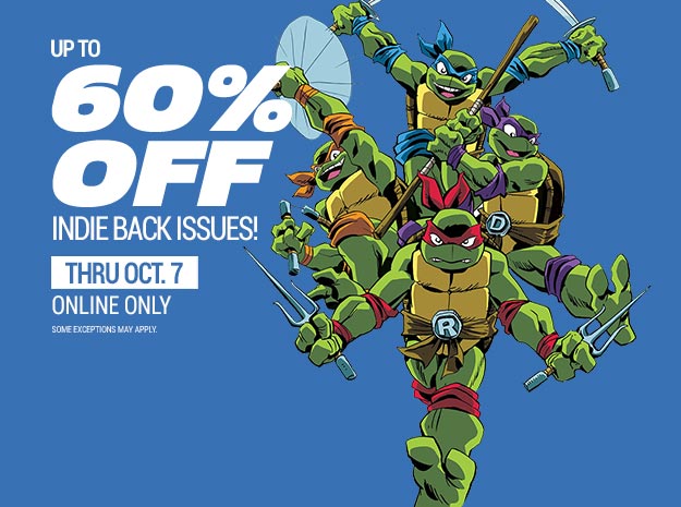 Up to 60% off indie back issues