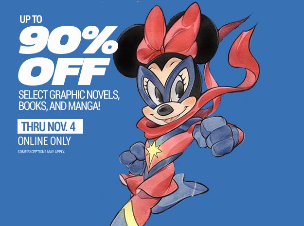 Up to 90% off select graphic novels