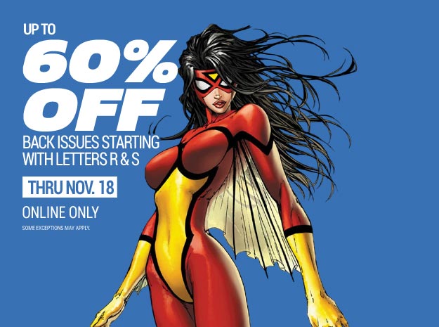 Up to 60% off back issues starting with R & S