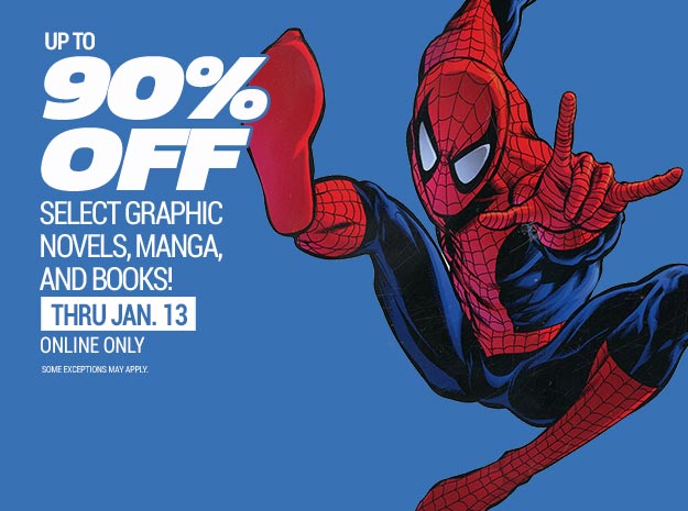 Up to 90% Off Select Graphic Novels, Manga, and Books