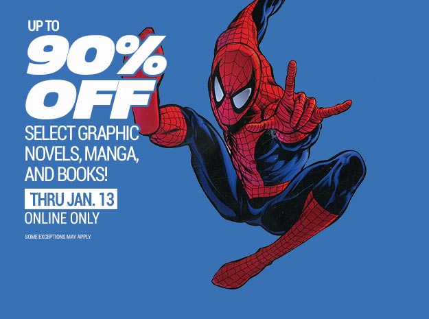 Up to 90% Off Select Graphic Novels, Manga, and Books