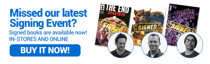 Signed books at Midtown Comics