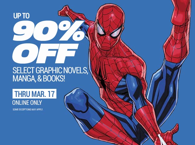 Up to 90% Off Select Graphic Novels, Manga, and Hardcovers