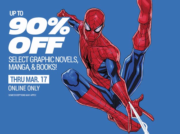 Up to 90% Off Select Graphic Novels, Manga, and Hardcovers