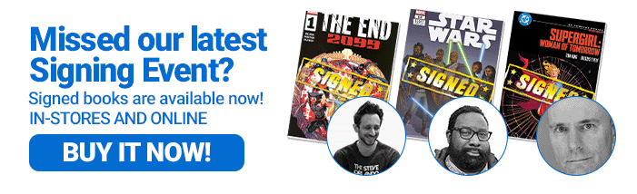 Signed books at Midtown Comics