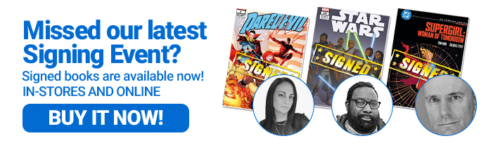 Signed books at Midtown Comics