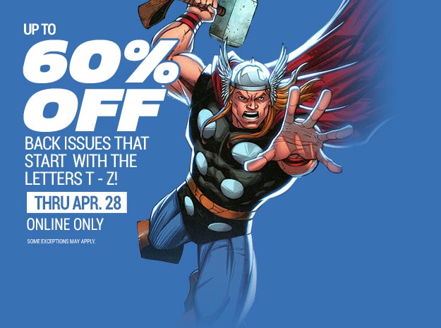 Up to 60% OFF Select Back Issues