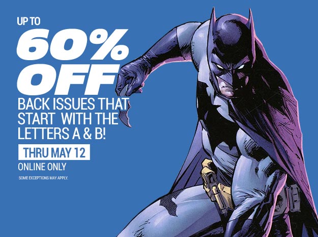 Up to 60% OFF Back Issues that start with the letters A & B