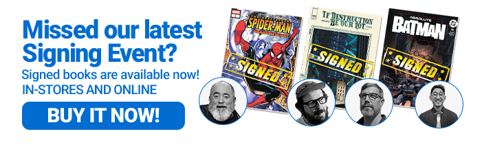 Signed books at Midtown Comics