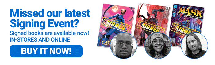 Signed books at Midtown Comics