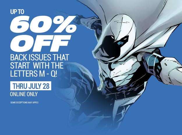 Up to 60% Off Back Issues that start with the letter M-Q