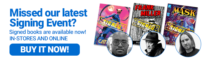 Signed books at Midtown Comics