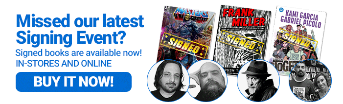 Signed books at Midtown Comics